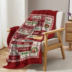 Christmas Cardinal Throw Blanket – Soft Fleece Flannel