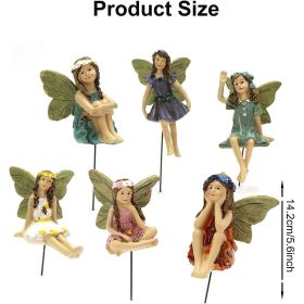 Mini Fairy Garden Plug-In Statue with Wings
