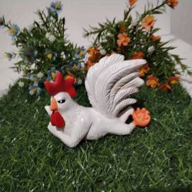 Resin Rooster Garden Statue – Farmhouse Decor