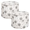 Medium Drum Linen Lamp Shades Set of 2 (13" x 10")