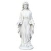 29.29" Tall Magnesium Oxide Statue Religious Virgin Mary, for Garden and Home Dcor