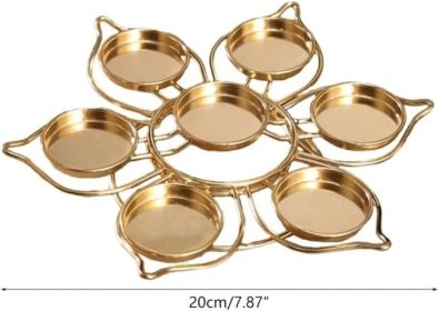 Gold Lotus Candle Holder – Tea Light & Pillar