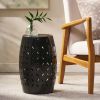 12" Accent Side Table, Cylindrical Design End Table for Living Room, Family Room, or Entryway, Industrial Style,Coffee Side Tables for Indoor Outdoor
