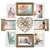 4x6 Picture Frame -- Rustic Wood Heart 8 Photo Collage Wall Photo Frame