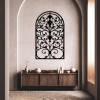 Retro Gothic Arched Wall Art – Antique Window Frame Decor