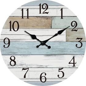 8" Coastal Wall Clock – Silent Non-Ticking