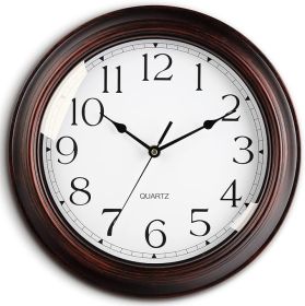 8.5" Vintage Wall Clock – Silent Non-Ticking