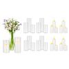 Pillar Candles and Glass Vases Set 24 Pcs, Clear Cylinder Hurricane Candle Holders for Wedding Centerpieces, Tall Vase for Table Decor, Wedding Party