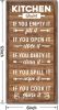 Hanging Rustic Wooden Kitchen Decor Sign, Printed Wood Wall Art, Funny Farmhouse Kitchen Wall Decor I1