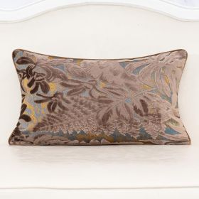 Alerfa Brown Throw Pillow Cover 12x20 Inch