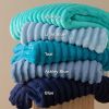 GentleSoft Fall Throw Blanket for Couch - Cozy Soft Blankets for Women, Cute Small Throws for Girls, Blue, 50x60 Inches