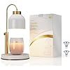 Candle Warmer Lamp, with 2 Bulbs,Timer & Dimmer,Compatible with Large Yankee Candle Jars,3 Wick Candles,Height Adjustable Electric Top Candle Melter