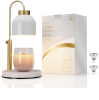 Candle Warmer Lamp, with 2 Bulbs,Timer & Dimmer,Compatible with Large Yankee Candle Jars,3 Wick Candles,Height Adjustable Electric Top Candle Melter