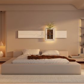 Adjustable 3-Color LED Sandstone Wall Decor with Simulated Plants - 3D Art Sculpture, Glass Vase & Remote Control Light for Living Room, Bedroom