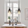 Industrial Black Pendant Light Metal Cage Pendant Lights Dining Room Hanging Lighting for Kitchen Island Living Room Bedroom Entryy Barn Farmhouse