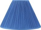 Blue Pleated Empire Lamp Shade – Faux Silk Fabric