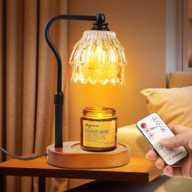 Candle Warmer Lamp with Timer and Wireless Remote Control, Dimmable Candle Warmer for Jar Candles, Height Adjustable Wax Melts Warmer