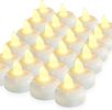 200 Hours 24 Pack Flameless Floating Candles, Warm White Led Flickering Tealight Candles in Bulk, Decor for Wedding, Party, Centerpiece, Pool