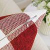 Pack of 2 Christmas Classic Farmhouse Buffalo Check Plaids Linen Soft Soild Decorative Square Porch Throw Pillow Covers Home Decor Cushion Case for So
