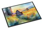 NEW Montana Bitterroot in Watercolor Doormat Front Door Mat Indoor Outdoor Rugs for Entryway, Non Slip Washable Low Pile, 18H X 27W