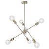 6-Light Mid Century Modern Sputnik Chandelier