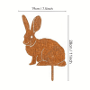 Metal Bunny Garden Stake – Outdoor Yard Decor