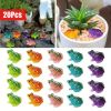 Glow-in-the-Dark Resin Frog Figurines Set (20PCS)