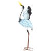 Flying Crane Garden Statue – Metal Lawn Decor with Stakes