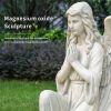 Kneeling Angel Garden Statue – Magnesium Oxide Sculpture