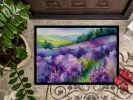 NEW New Hampshire Purple Lilac in Watercolor Doormat Front Door Mat Indoor Outdoor Rugs for Entryway, Non Slip Washable Low Pile, 18H X 27W