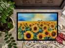 Sunflower Watercolor Doormat – Non-Slip & Washable (18x27)
