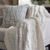 Vanilla Cable Cozy Knit Oversize Soft Warm Couch Throw Blanket, Vanilla