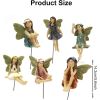 Mini Fairy Garden Plug-In Statue with Wings