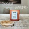 (4 pack) White Peach and Daisy Scented 2-Wick Frosted Jar Candle 12oz.