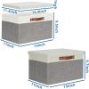 Collapsible Storage Bins with Lids – 2-Pack