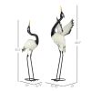 Set of 2 Heron Garden Statues – Outdoor Decor