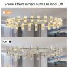 48" Gold Wagon Wheel Chandelier with Crystal Shades – 48-Light