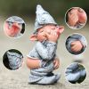 Funny Pooping Gnome Garden Statue – Resin Decor
