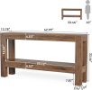 63-Inch Narrow Long Console Table for Living Room, Farmhouse Wood Entryway Table for Hallway, Sofa