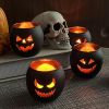 Halloween Table Decor Set of 6, Jack O Lanterns , Halloween Decorations Indoor Party Mantel Coffe Table Centerpiece Decor