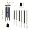 Memorial Wind Chimes with 6 Aluminum Tubes