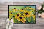 NEW Maryland Black-Eyed Susans in Watercolor Doormat Front Door Mat Indoor Outdoor Rugs for Entryway, Non Slip Washable Low Pile, 18H X 27W