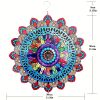 3D Stainless Steel Wind Spinner – Mandala Garden Decor
