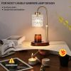 Candle Warmer Lamp with Dimmer and Timer,Home Decor Lamp for Scented Jar,Antique Brass Electric Wax Melt Warmer