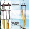 Golden Vintage Wind Chimes with 12 Aluminum Tubes
