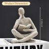 Abstract Reading Thinker Statue – Aesthetic Decor