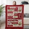Christmas Cardinal Throw Blanket – Soft Fleece Flannel