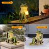 Solar Frog Garden Statue with LED Lights – Outdoor Decor
