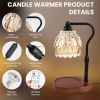 Candle Warmer Lamp with Timer and Wireless Remote Control, Dimmable Candle Warmer for Jar Candles, Height Adjustable Wax Melts Warmer