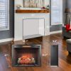 33 inch Infrared Electric Fireplace Insert, Touch Panel Home Decor Heater,Smokeless Firebox .With fixed Trim Kit .With Crackling Sound